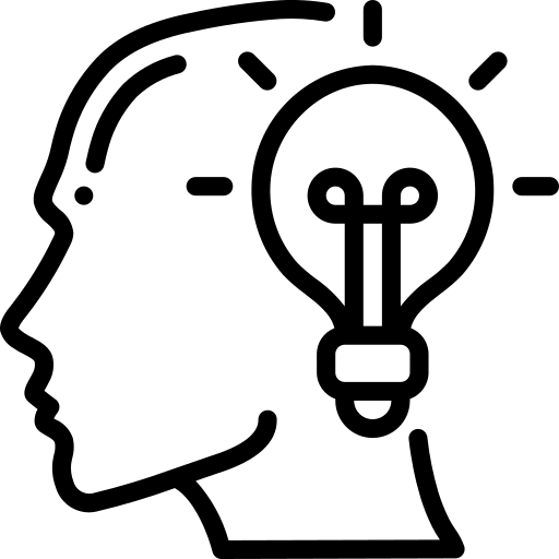 Light bulb idea icon